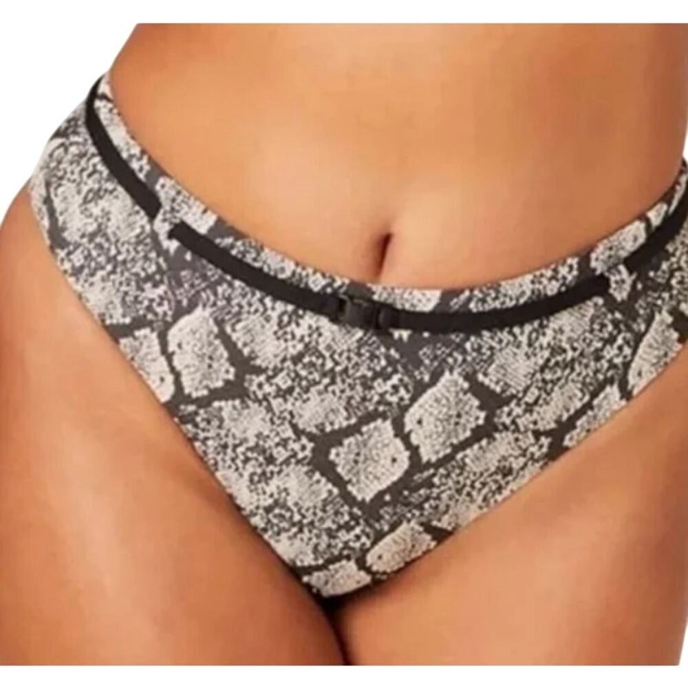 Andie Swim Bikini Bottom Black Grey The Riviera - Picture 10 of 10